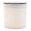 4-Wick White Citronella Glass Candle with Wooden Lid, 50oz