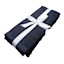 2-Pack Black Cotton Hand Towels, 15x25