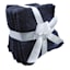 6-Pack Black Cotton Washcloths, 12"