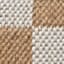 (B871) Honeybloom Brown & Natural Checkered Jute Accent Rug, 2x4