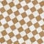 (B871) Honeybloom Brown & Natural Checkered Jute Accent Rug, 2x4