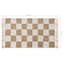 (B871) Honeybloom Brown & Natural Checkered Jute Accent Rug, 2x4