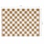 (B871) Honeybloom Brown & Natural Checkered Jute Area Rug, 5x7