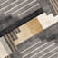 (B874) Crosby St. Dove Navy & Gold Washable Area Rug, 5x7