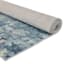 (B875) Crosby St. Dove Grey Splash Patterned Washable Accent Rug, 3x5