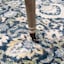 (A519) Olivia Navy Floral Area Rug, 5x7