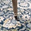 (A519) Olivia Navy Floral Area Rug, 8x10