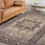 (A518) Ushak Blue Medallion Area Rug, 5x7