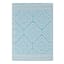 Light Blue Diamond Design Plastic Outdoor Area Rug, 5x7