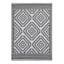 Black Diamond Design Plastic Outdoor Area Rug, 5x7