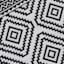 Black Diamond Design Plastic Outdoor Area Rug, 5x7