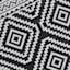 Black Diamond Design Plastic Outdoor Area Rug, 5x7