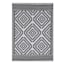 Black Diamond Design Plastic Outdoor Area Rug, 6x9