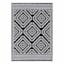 Black Diamond Design Plastic Outdoor Area Rug, 6x9
