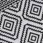Black Diamond Design Plastic Outdoor Area Rug, 6x9