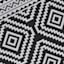 Black Diamond Design Plastic Outdoor Area Rug, 6x9
