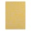 Yellow Floral Dots Plastic Outdoor Area Rug, 6x9