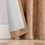 Sun Zero Quinn Apricot Back Tab Extreme Blackout Single Curtain Panel, 84"