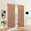 Sun Zero Quinn Apricot Back Tab Extreme Blackout Single Curtain Panel, 84"