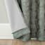 Sun Zero Quinn Moss Back Tab Extreme Blackout Single Curtain Panel, 84"