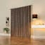 Sun Zero Quinn Brown Back Tab Extreme Blackout Single Curtain Panel, 84"