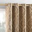 Sun Zero Denmark Gold Extreme Blackout Grommet Single Curtain Panel, 84"
