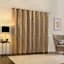 Sun Zero Denmark Gold Extreme Blackout Grommet Single Curtain Panel, 84"