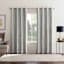 Sun Zero Denmark Silver Extreme Blackout Grommet Single Curtain Panel, 84"
