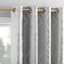 Sun Zero Denmark Silver Extreme Blackout Grommet Single Curtain Panel, 84"