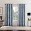 Sun Zero Denmark Blue Extreme Blackout Grommet Single Curtain Panel, 84"