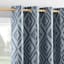 Sun Zero Blue Extreme Blackout Grommet Curtain Panel, 84"