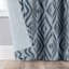 Sun Zero Denmark Blue Extreme Blackout Grommet Single Curtain Panel, 84"