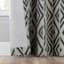 Sun Zero Denmark Charcoal Extreme Blackout Grommet Single Curtain Panel, 84"
