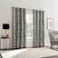 Sun Zero Denmark Charcoal Extreme Blackout Grommet Single Curtain Panel, 84"