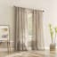 Ayanna Driftwood Sheer Rod Pocket Single Curtain Panel, 84"