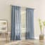 Ayanna Denim Sheer Rod Pocket Curtain Panel, 84"