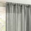 Ayanna Grey Sheer Rod Pocket Single Curtain Panel, 84"
