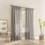 Ayanna Grey Sheer Rod Pocket Single Curtain Panel, 84"