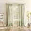 Ayanna Sage Sheer Rod Pocket Single Curtain Panel, 84"