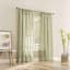 Ayanna Sage Sheer Rod Pocket Single Curtain Panel, 84"