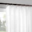Lathan White Sheer Ring Top Single Curtain Panel, 84"