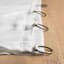 Lathan White Sheer Ring Top Single Curtain Panel, 84"