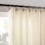 Lathan Taupe Sheer Ring Top Single Curtain Panel, 84"