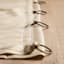 Lathan Taupe Sheer Ring Top Single Curtain Panel, 84"