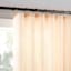 Lathan Apricot Sheer Ring Top Single Curtain Panel, 84"