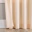 Lathan Apricot Sheer Ring Top Single Curtain Panel, 84"