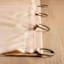 Lathan Apricot Sheer Ring Top Single Curtain Panel, 84"