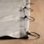 Lathan Grey Sheer Ring Top Single Curtain Panel, 84"