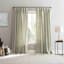Lathan Sage Sheer Ring Top Single Curtain Panel, 84"