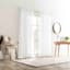 Harrison White Sheer Tab Loop Curtain Panel, 84"